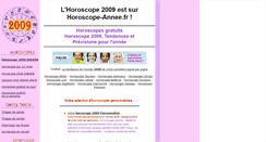 Desktop Screenshot of horoscope-annee.fr